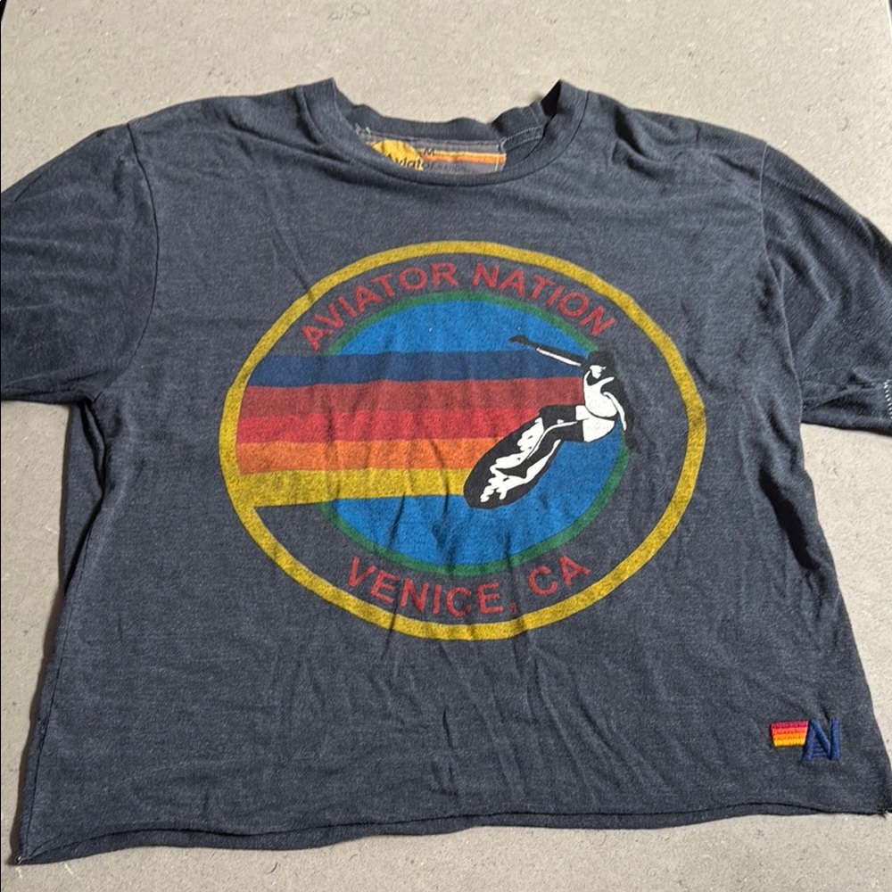 Aviator Nation Kids Gray Graphic T-Shirt